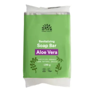 Urtekram Organic Revitalizing Soap Bar Aloe Vera - органическое твёрдое туалетное мыло "Алоэ Вера" датского бренда "Уртекрам" с приятной ноткой свежести созревших на солнце апельсинов. Содержит питательный глицерин и восхитительные эфирные масла, нежная п