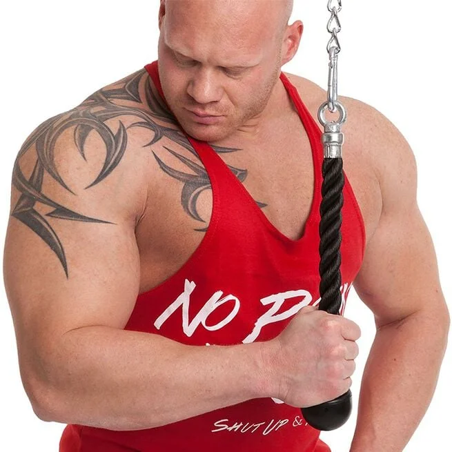 Одноручная скакалка для трицепса, черная