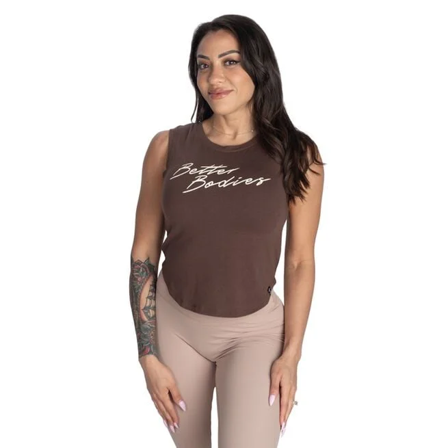 Тренировочный топ Коричневый