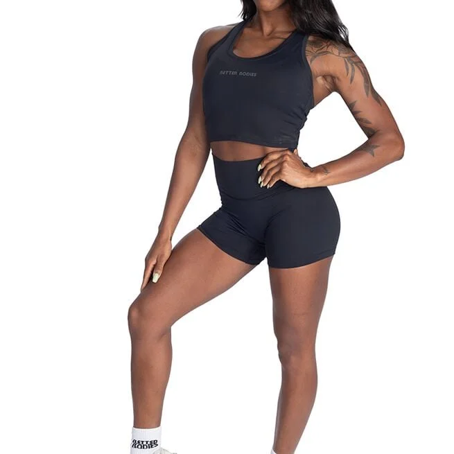 Тренировочный топ с Т-образной спинкой Черный