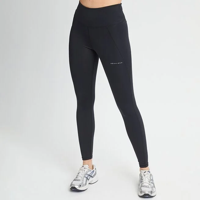 Колготки с завышенной талией, черные