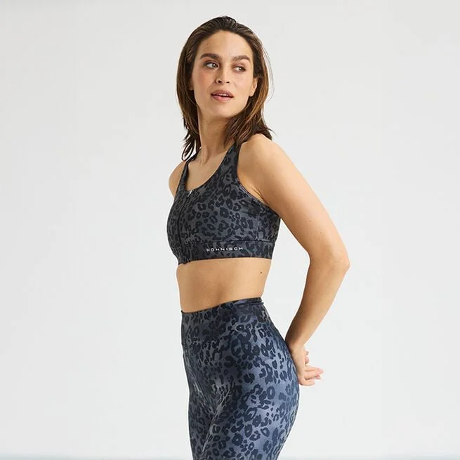 Спортивный бюстгальтер Essential на молнии, серый