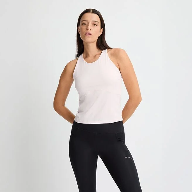 Жаккардовая Рубашка Без Рукавов Розовая