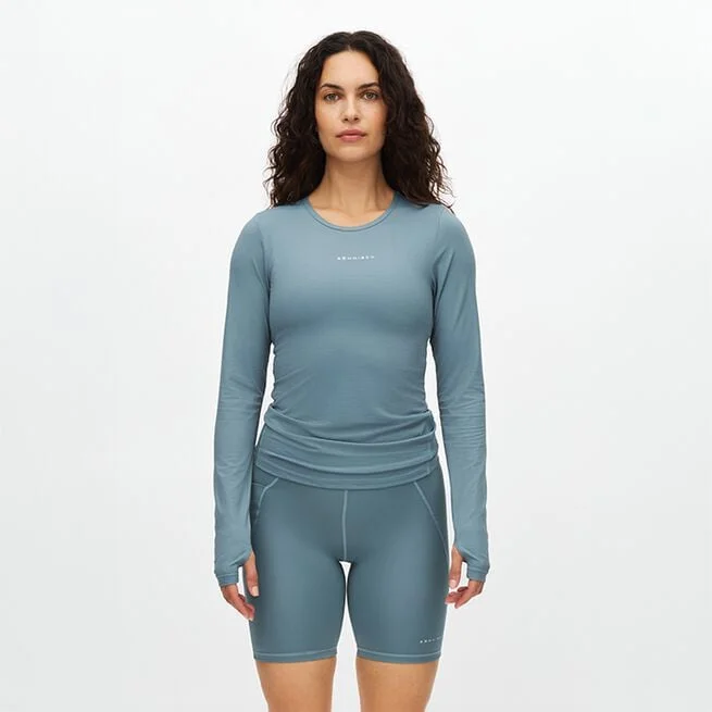 Жаккардовый Длинный Рукав Синий