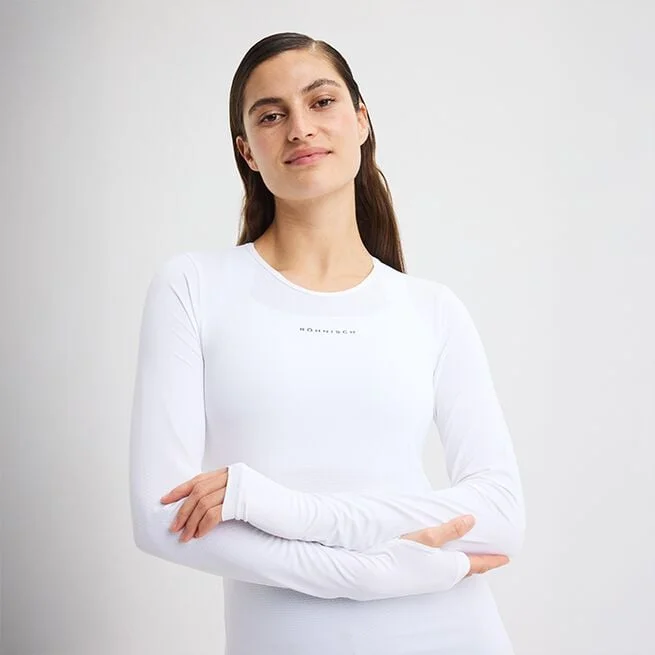 Жаккардовый Длинный Рукав Белый