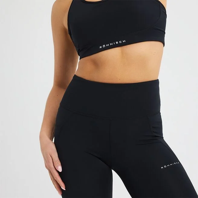 Сетчатый спортивный бюстгальтер черный