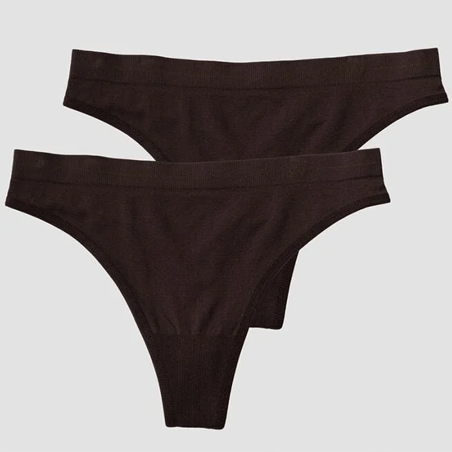 Бесшовные трусы на каждый день, 2 пары, коричневые