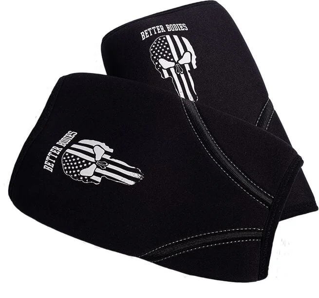 Неопреновый рукав с черепом, черный