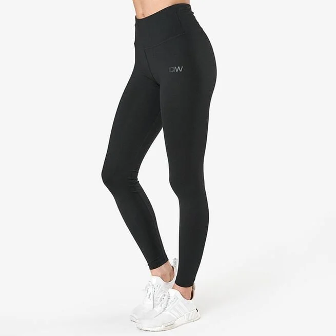 Классические колготки с высокой талией, черные