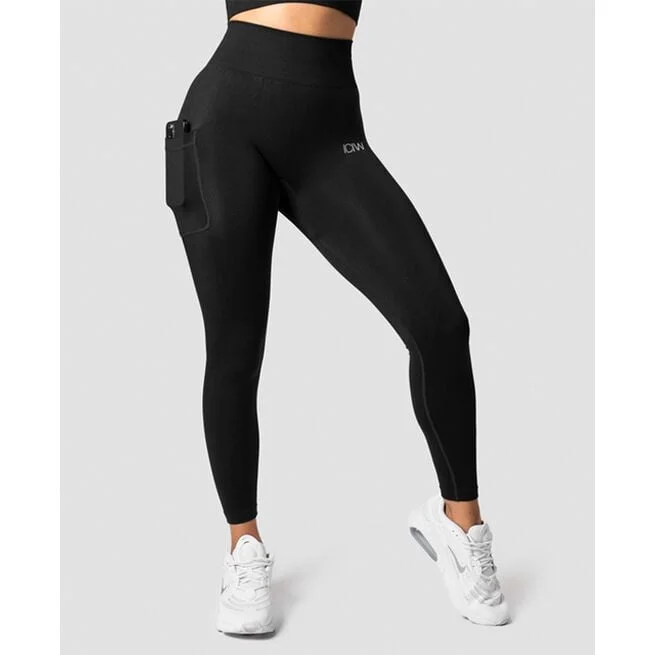 Бесшовные колготки с карманами Define, черные