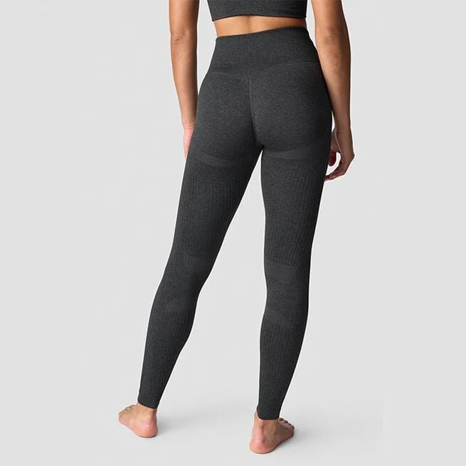 Мягкие бесшовные колготки, графитовый меланж