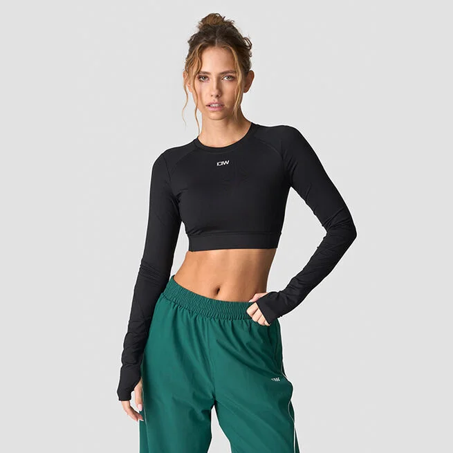 Контрастная тренировочная рубашка черная