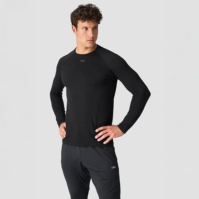 Stride Бесшовный с длинным рукавом, черный