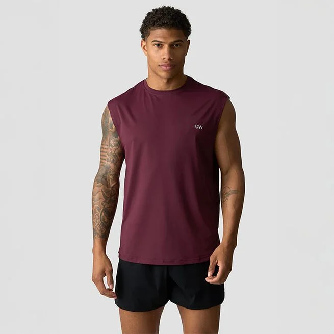 Футболка без рукавов Stride коричневая