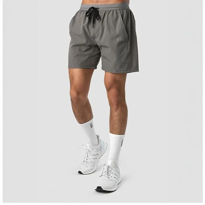 Шорты для тренировок 2-в-1 серые