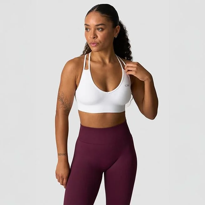 Спортивный бюстгальтер Define Бесшовный V-образный Белый