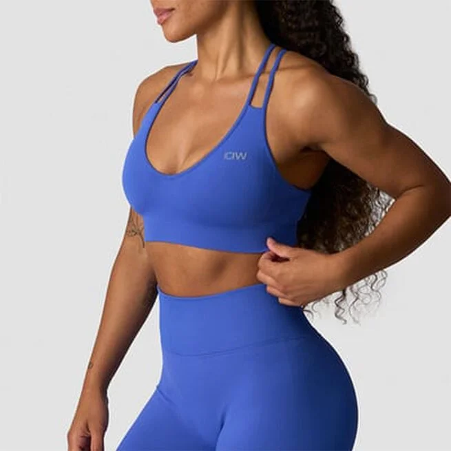 Спортивный бюстгальтер Define Бесшовный V-образный Синий