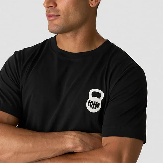 Футболка на каждый день с принтом Черная