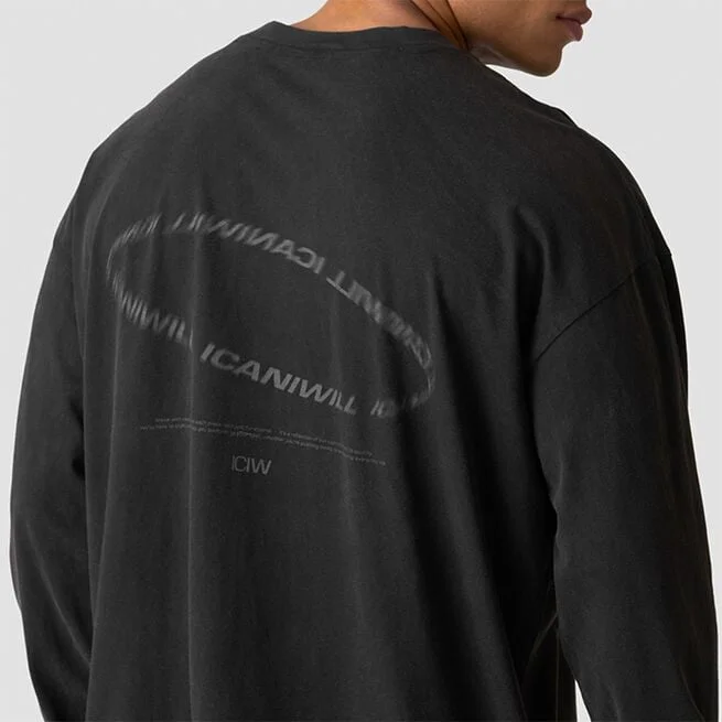 Рубашка с длинным рукавом Grit Черная