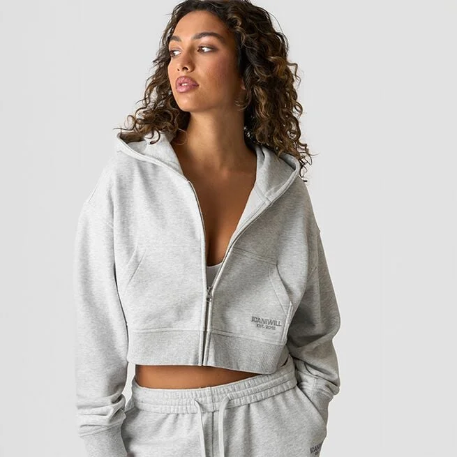 Короткая толстовка Essence Серая