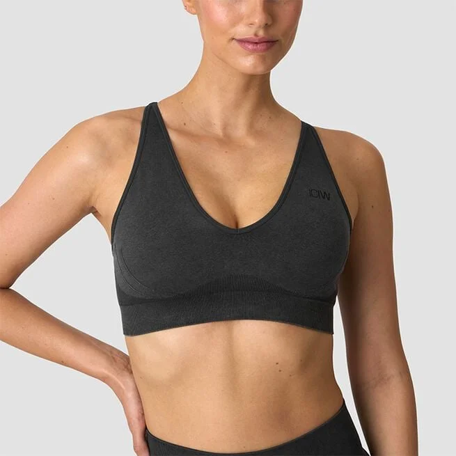 Спортивный бесшовный бюстгальтер Sculpt, черный