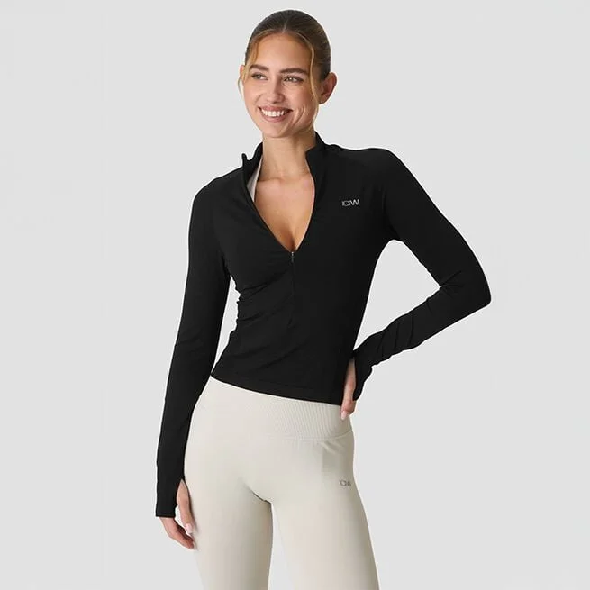 Рубашка с полумолнией Define черная