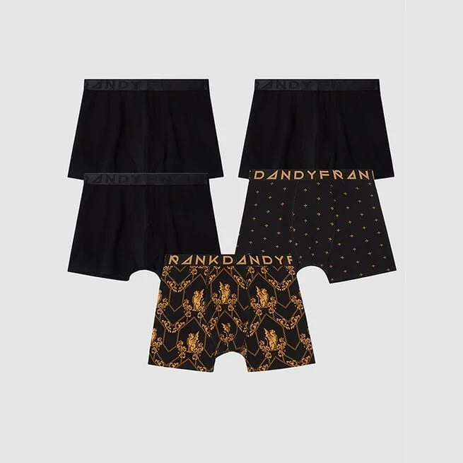 Боксеры 5 шт. Черные