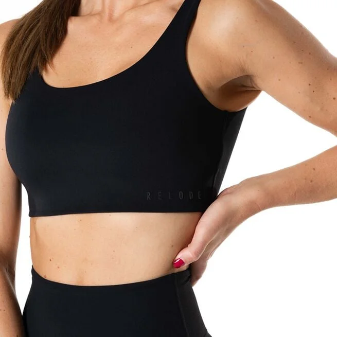 Спортивный бюстгальтер Clean средней поддержки, черный