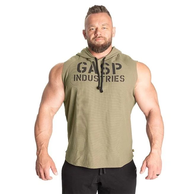 Утепленная толстовка с короткими рукавами, зеленая