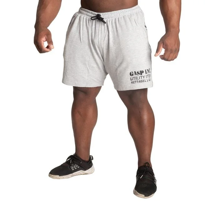 Термошорты 6 дюймов Серые с принтом