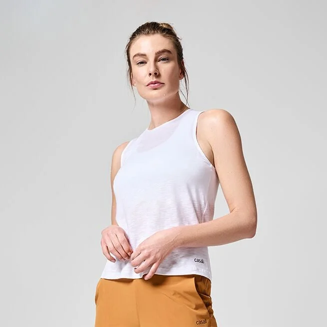 Тренировочный топ Белый