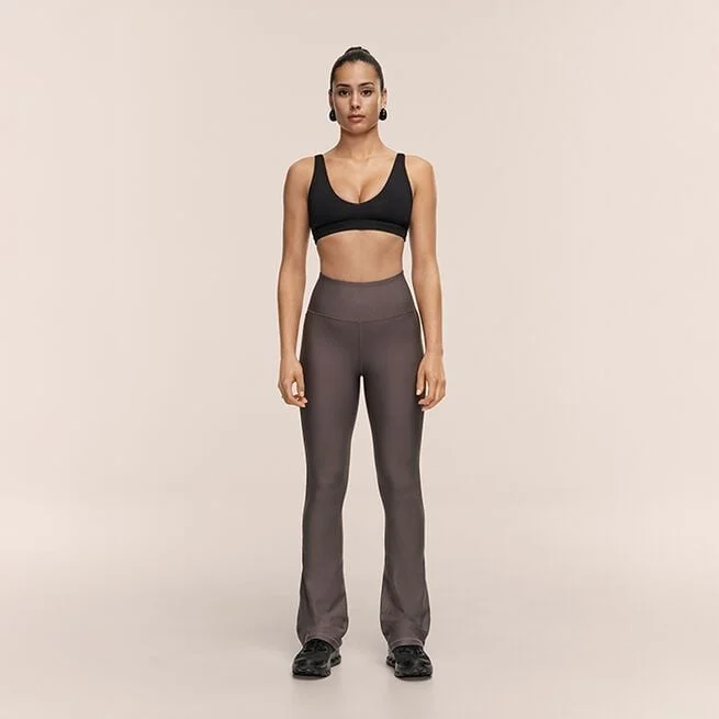 Расклешенные тренировочные брюки темно-серые