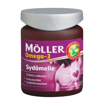 ORKLA HEALTH Möller Omega-3 рыбий жир в капсулах для сердца + витамин E  76 шт