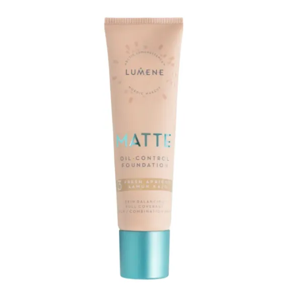Матирующий тональный крем Lumene Matte Oil-Сontrol Foundation 30мл свежий абрикос
