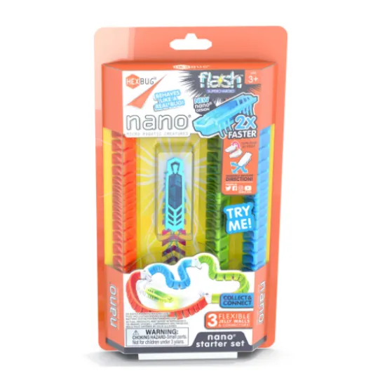 Набор с интерактивным микро-роботом Hexbug Nano Flash