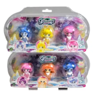 Игровой набор коллекционных фигурок Glimmies набор из 3 предметов
