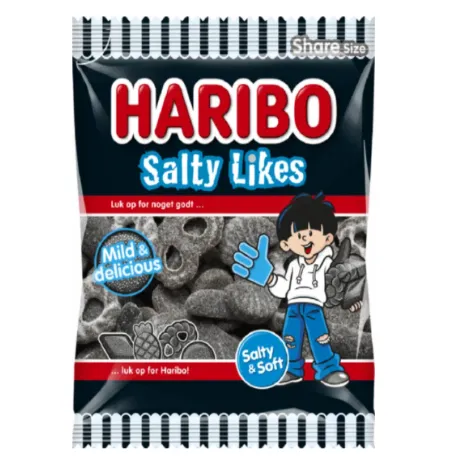 Мармелад Haribo Salty Likes 160г из лакрицы