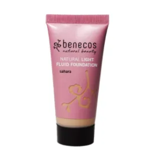 Основа для макияжа с тональным эффектом Benecos Natural Light Fluid Sahara 30мл