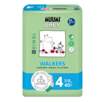 Подгузники-трусики 4/7-11кг Muumi Baby 40шт