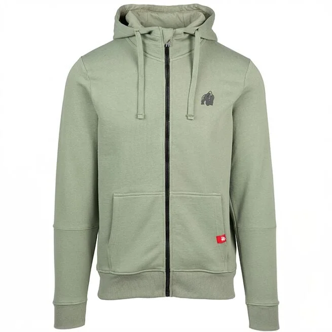 Толстовка на молнии Leon, зеленая