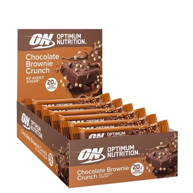 10 протеиновых батончиков Optimum 65-70 г Chocolate Brownie Crunch