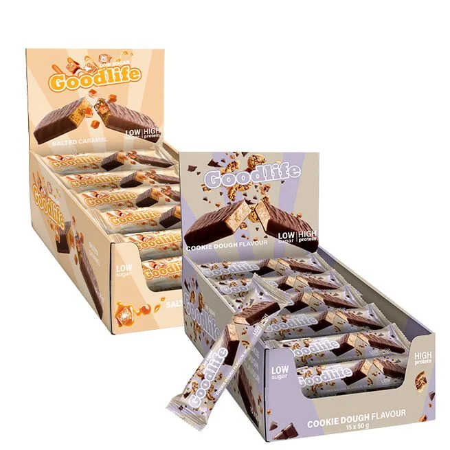 30 протеиновых батончиков Goodlife с низким содержанием сахара, 50 г