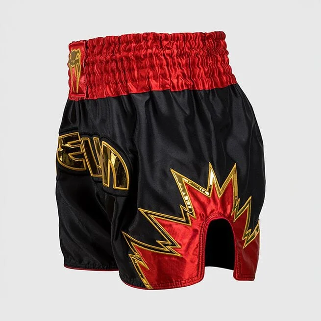 Шорты Inferno Muay Thai Черный Золотой Красный
