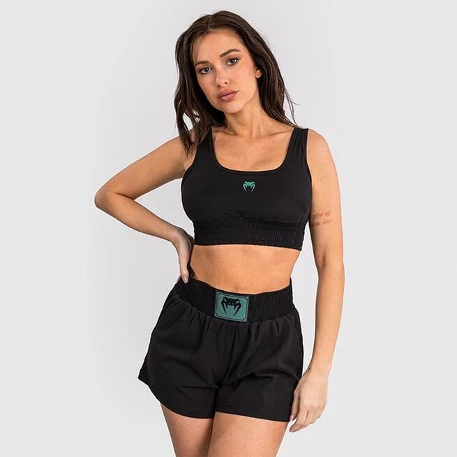 Классический спортивный бюстгальтер для бокса, черный