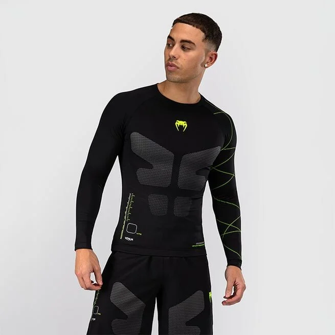 Рашгард Training Camp 4.0 с длинным рукавом Черный Зеленый