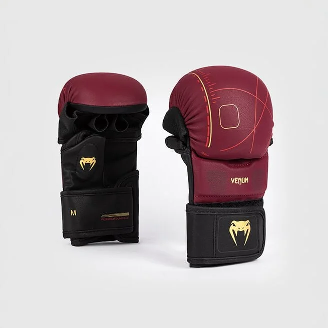 Тактические спарринговые перчатки XT черные бордовые золотые