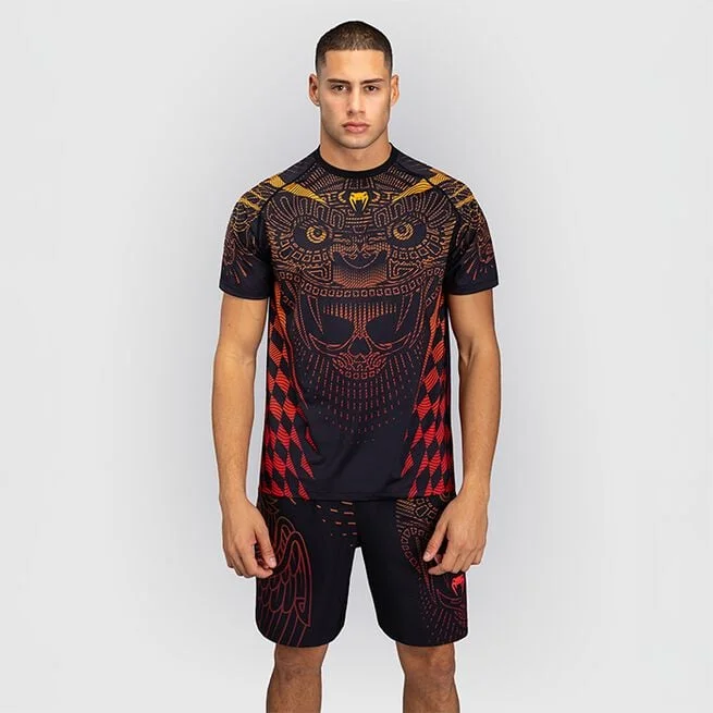 Футболка Venum Quetzal Fury Dry Tech Черный Красный Оранжевый