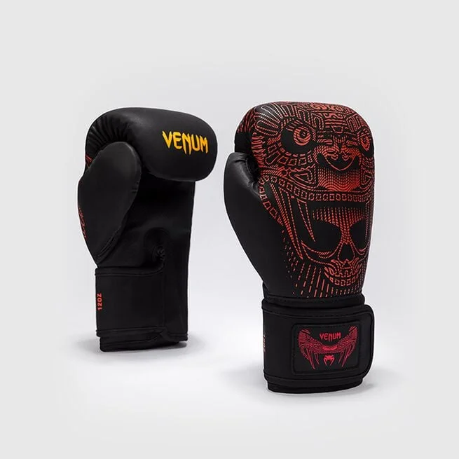 Боксерские перчатки Venum Quetzal Fury Черный Красный Оранжевый