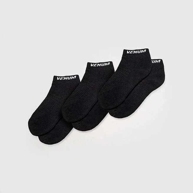 Носки до щиколотки 3 пары Черный Белый