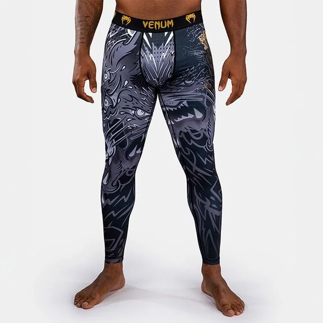 Компрессионные тайтсы Venum Wolf Atak Черный Серый